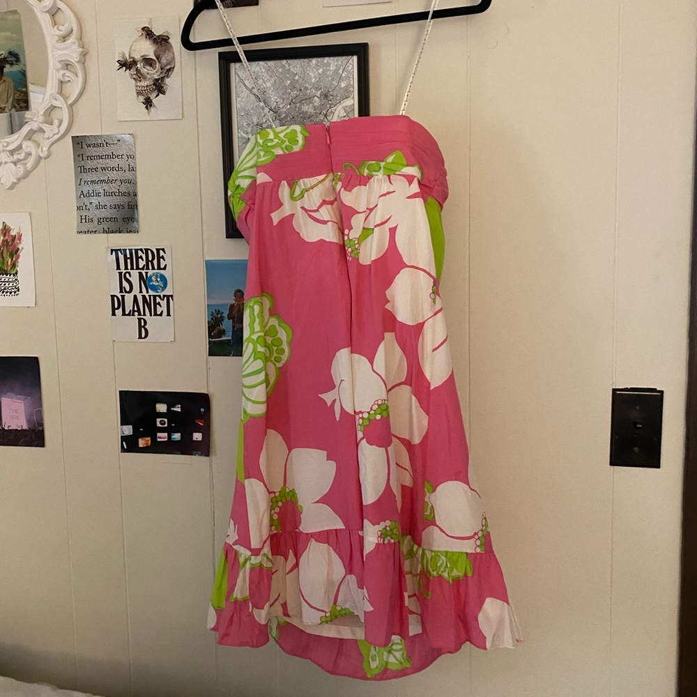 Lilly Pulitzer Floral Strapless Mini Dress - Picture 3 of 3